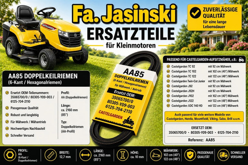 Keilriemen rasentraktor castel - rasentraktor,